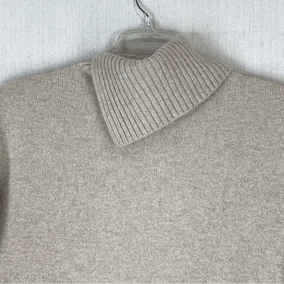 Nordstrom Signature - 100% Cashmere Split Turtleneck Sweater - Size Small - Picture 9 of 13